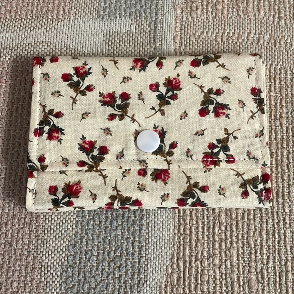 Stylish Snap Card Wallet/Business Card/Gift Card Holder made with Cotton Fabric